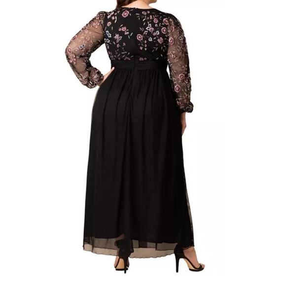 Kiyonna Plus size Eternal Embroidered bodice evening gown dress size 4X - Picture 7 of 7